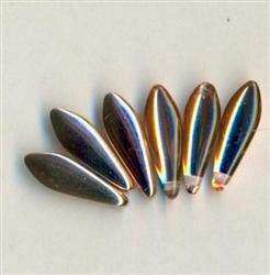 Dagger Beads Klar eine Seite Kupfer bedampft