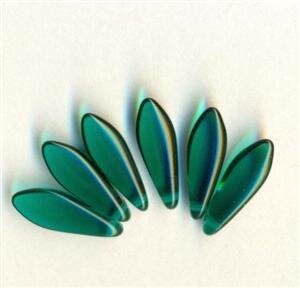 Dagger Beads Petrol Transparent