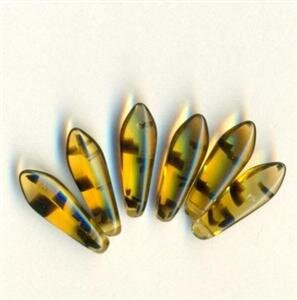 Dagger Beads Braun Transparent Getigert