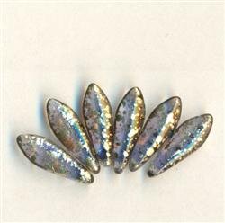 Dagger Beads Lila mit Goldsprenkel