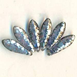 Dagger Beads Lila mit Silbersprenkel