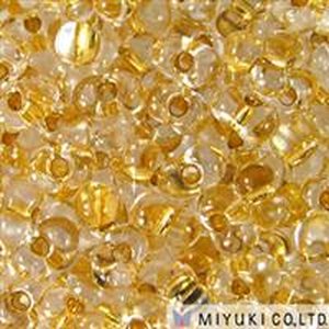 Miyuki Berry Beads Crystal 24Karat Goldlined  195