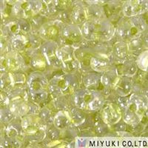 Miyuki Berry Beads Celery Lined Crystal  1527
