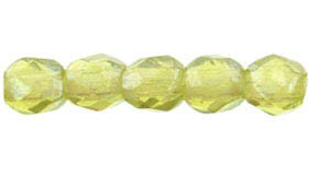 2mm Facettiert Glasschliffperlen Olivegrün...