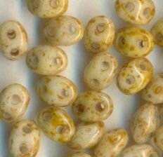PRECIOSA Twin Beads Chalk Travertin