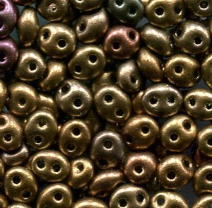 PRECIOSA Twin Beads Bronce AB Metallic 01620