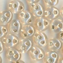 PRECIOSA Twin Beads Hellrosa Matt Silbereinzug
