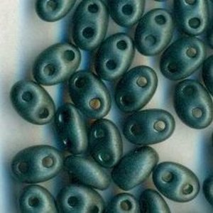 PRECIOSA Twin Beads Dunkelgrn Matt Metallic
