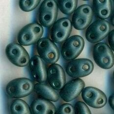 PRECIOSA Twin Beads Dunkelgrün Matt Metallic