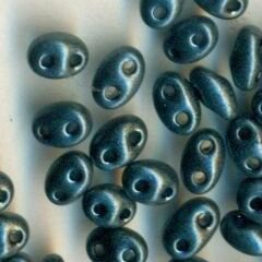 PRECIOSA Twin Beads Dunkelblau Metallic