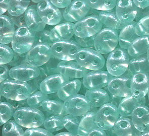 PRECIOSA Twin Beads Mintgrün Terra Pearl 08158