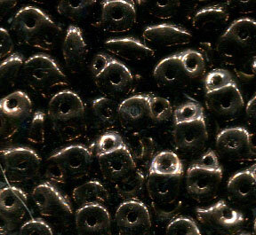 SuperDuo-Beads JET DARK BRONZE 23980/14415