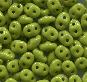 SuperDuo-Beads OPAQUE GREEN 53410