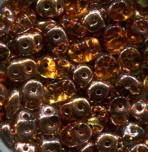 SuperDuo-Beads TOPAZ CAPRI GOLD 10060/27101
