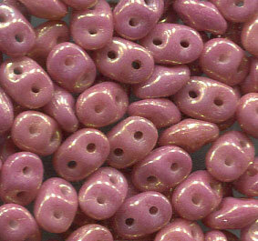 SuperDuo-Beads CHALK RED LUSTER 03000/14495