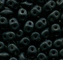 SuperDuo-Beads JET MATT 23980/84110