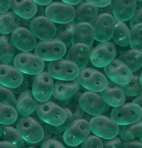 SuperDuo-Beads EMERALD MATT