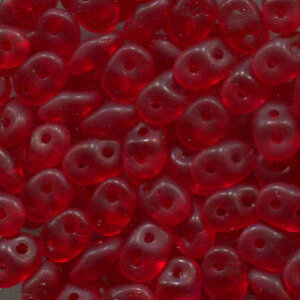 SuperDuo-Beads RUBY MATT 90080/84110
