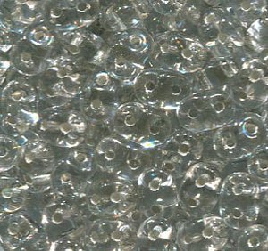 SuperDuo-Beads SILVERLINED CRYSTAL  00030/81800
