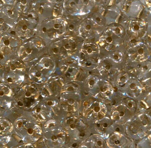 SuperDuo-Beads CRYSTAL BRONZE LINED