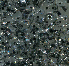 SuperDuo-Beads CRYSTAL JET LINED