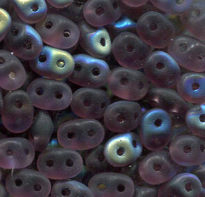 SuperDuo-Beads AMETHYST AB MATT 20060/28771