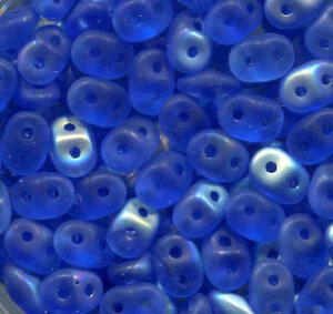 SuperDuo-Beads SAPPHIRE AB MATT 30060/28771